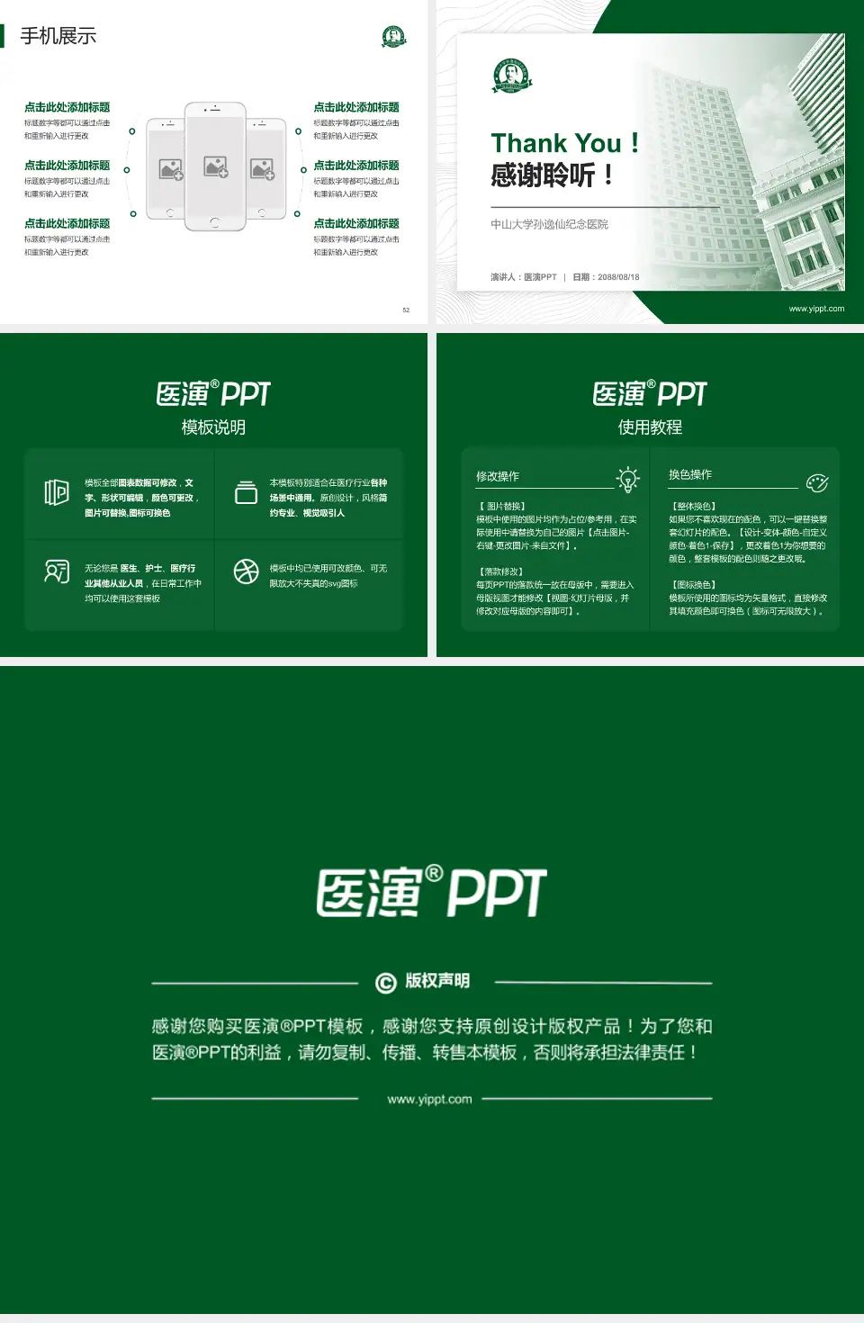 中山大学孙逸仙纪念医院医院管理报告PPT模板4:3格式幻灯片预览图7