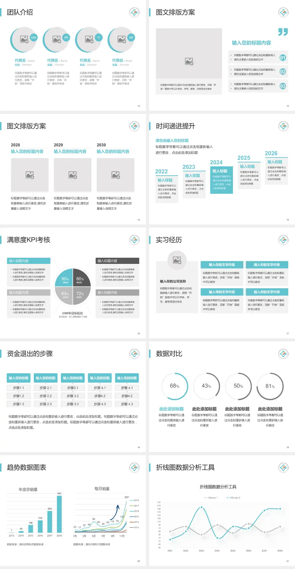 中山大学附属第三医院培训与教育PPT模板4:3格式幻灯片预览图3