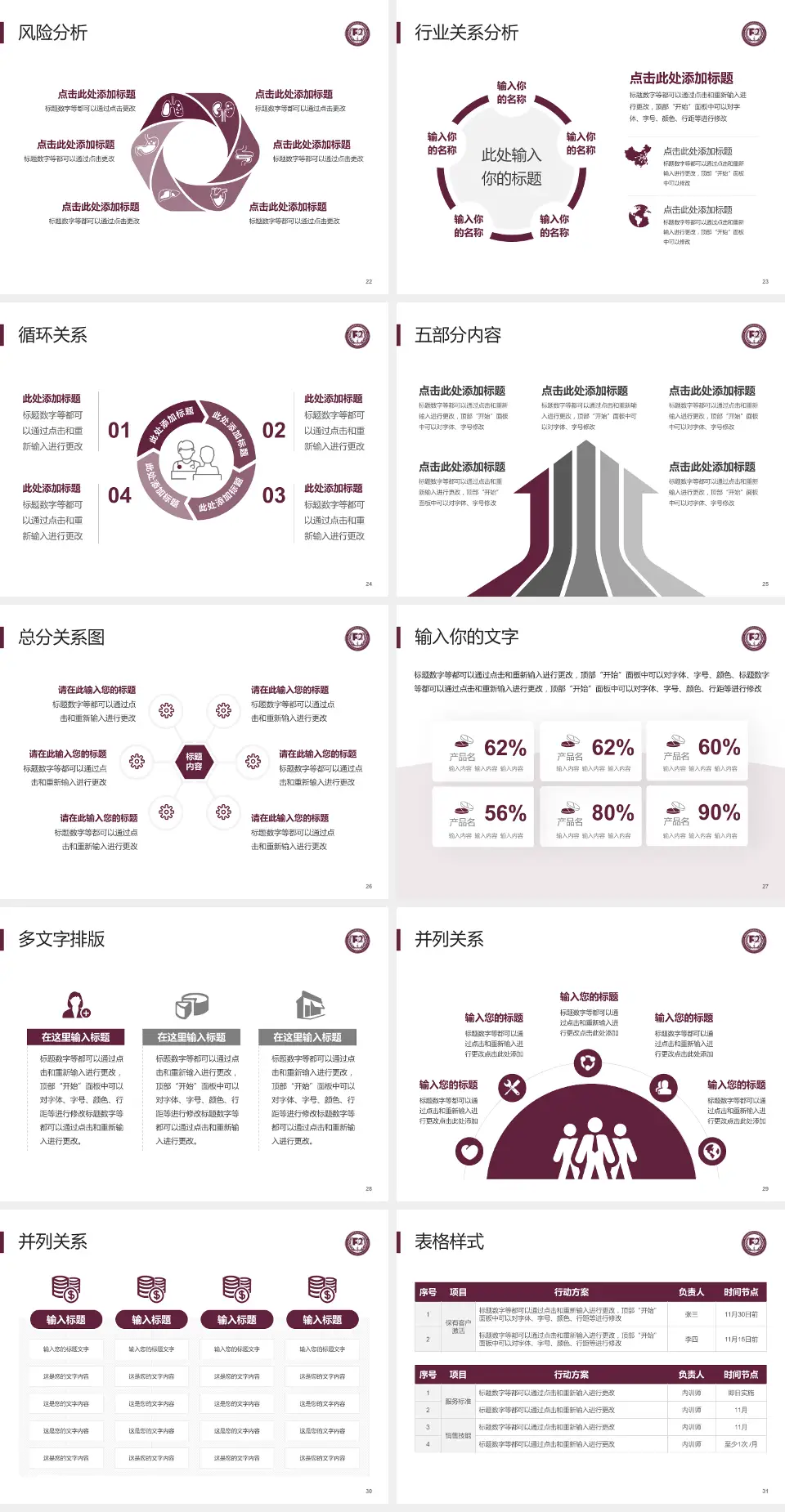 中国医学科学院阜外医院深圳医院科室介绍与推广PPT模板4:3格式幻灯片预览图4