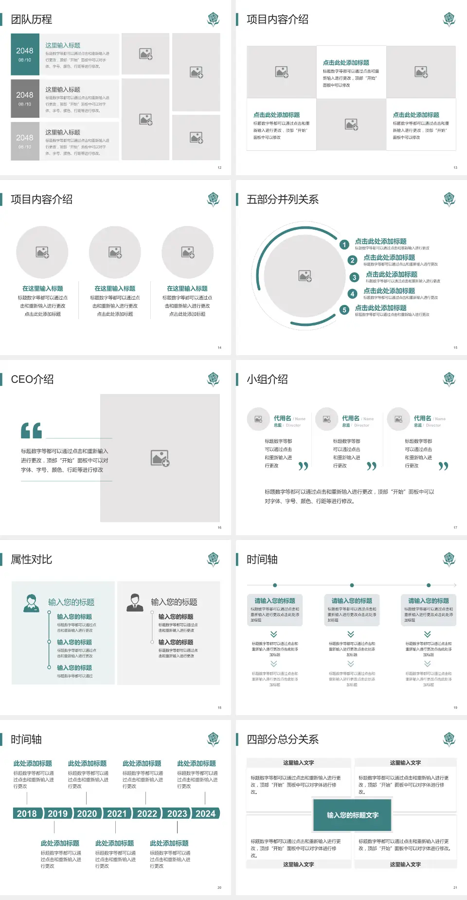 佛山市中医院科研成果展示PPT模板4:3格式幻灯片预览图3