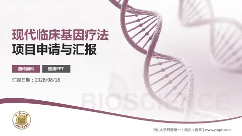 中山大学附属第一（南沙）医院项目申请与汇报PPT模板