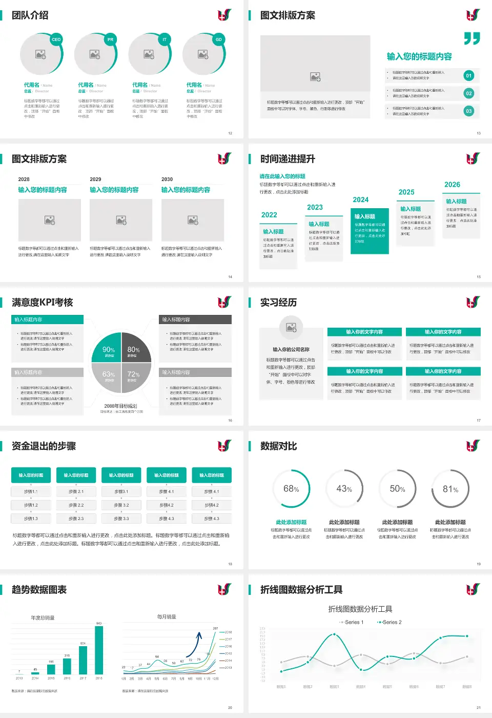 佛山市顺德区第一人民医院培训与教育PPT模板16:9格式幻灯片预览图3