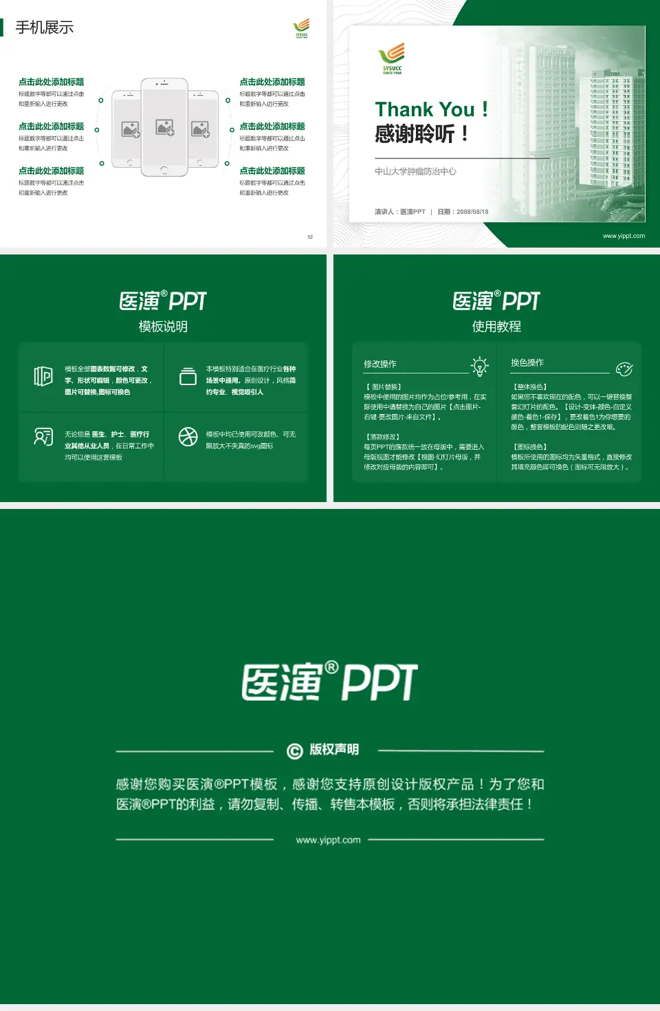 中山大学肿瘤防治中心医院管理报告PPT模板4:3格式幻灯片预览图7