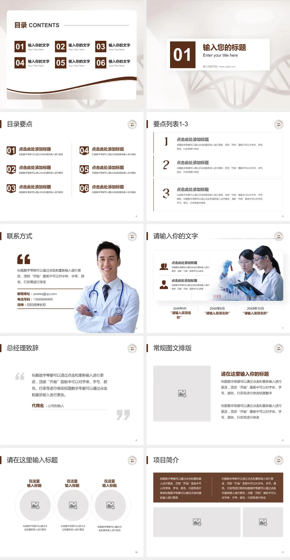 南方医科大学中西医结合医院项目申请与汇报PPT模板4:3格式幻灯片预览图2