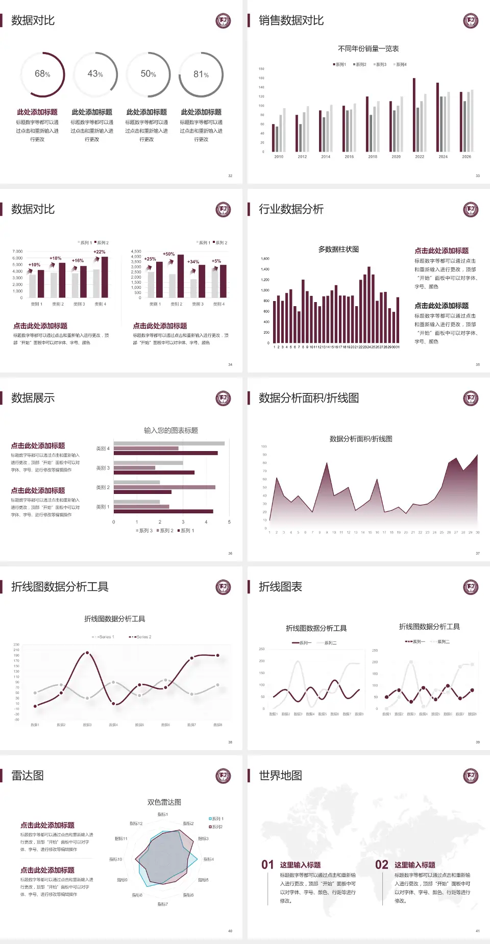 中国医学科学院阜外医院深圳医院会议与研讨会PPT模板4:3格式幻灯片预览图5