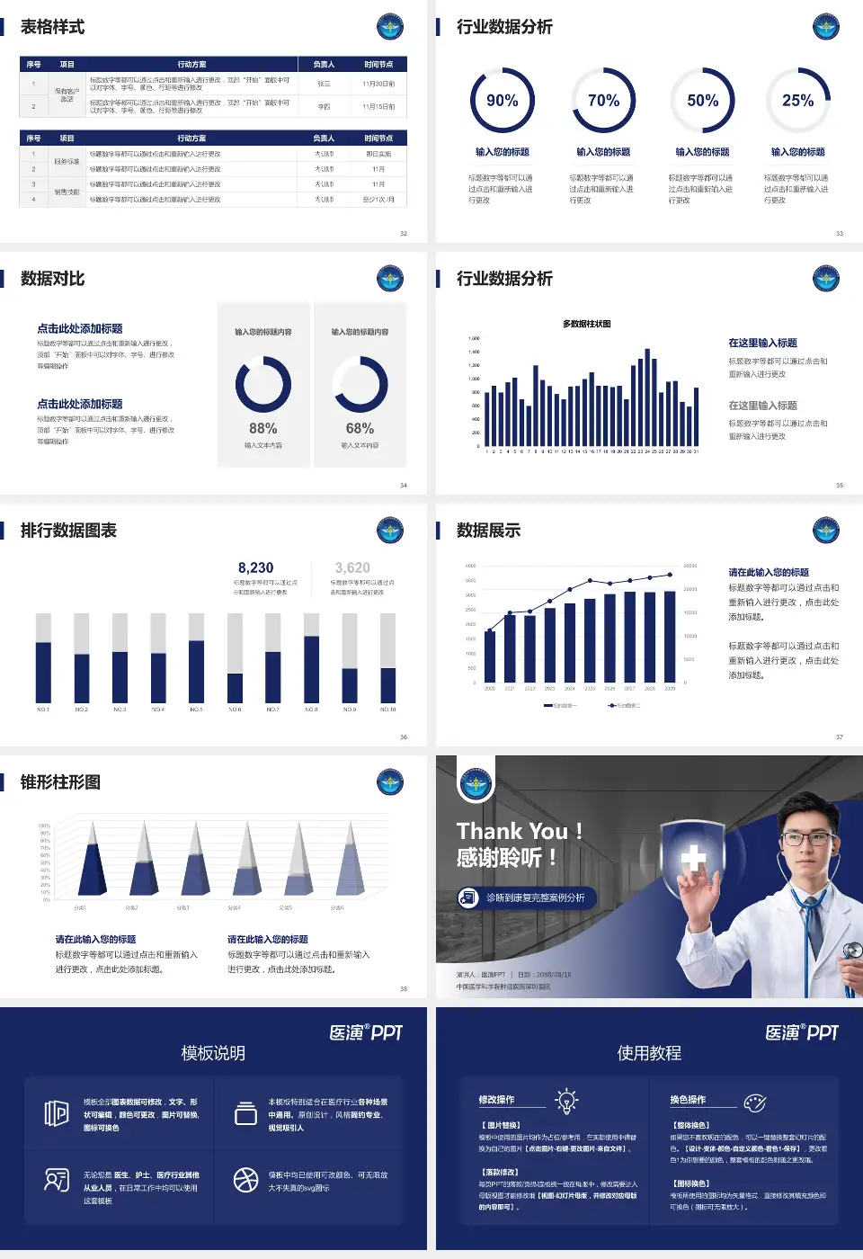 中国医学科学院肿瘤医院深圳医院医疗知识普及PPT模板16:9格式幻灯片预览图5