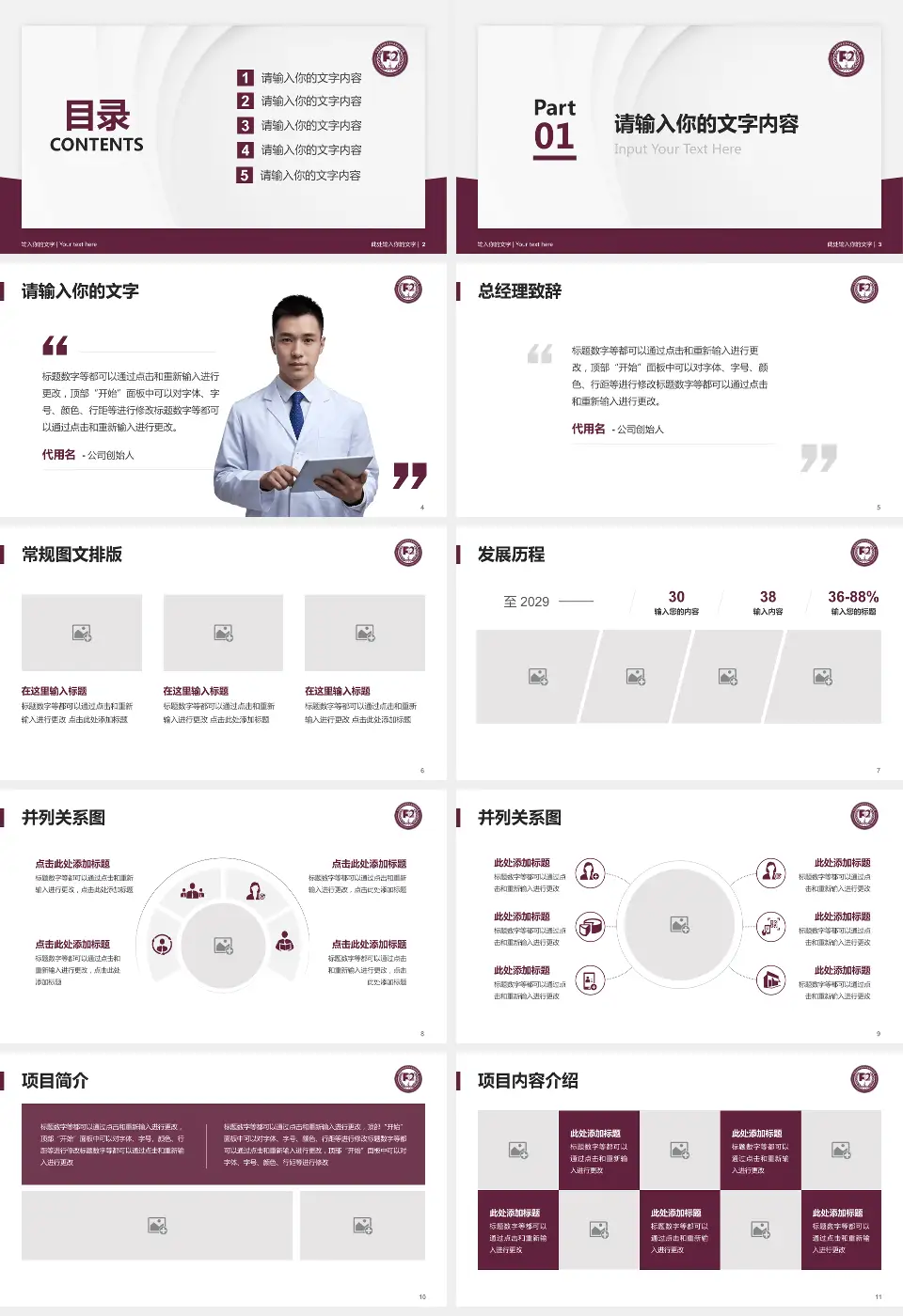 中国医学科学院阜外医院深圳医院医院管理报告PPT模板16:9格式幻灯片预览图2