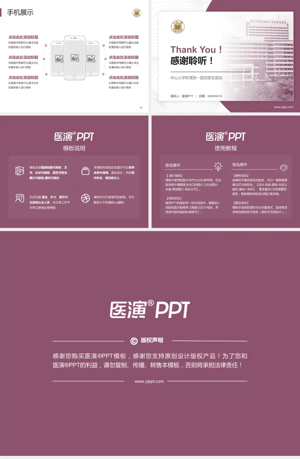 中山大学附属第一医院惠亚医院医院管理报告PPT模板4:3格式幻灯片预览图7