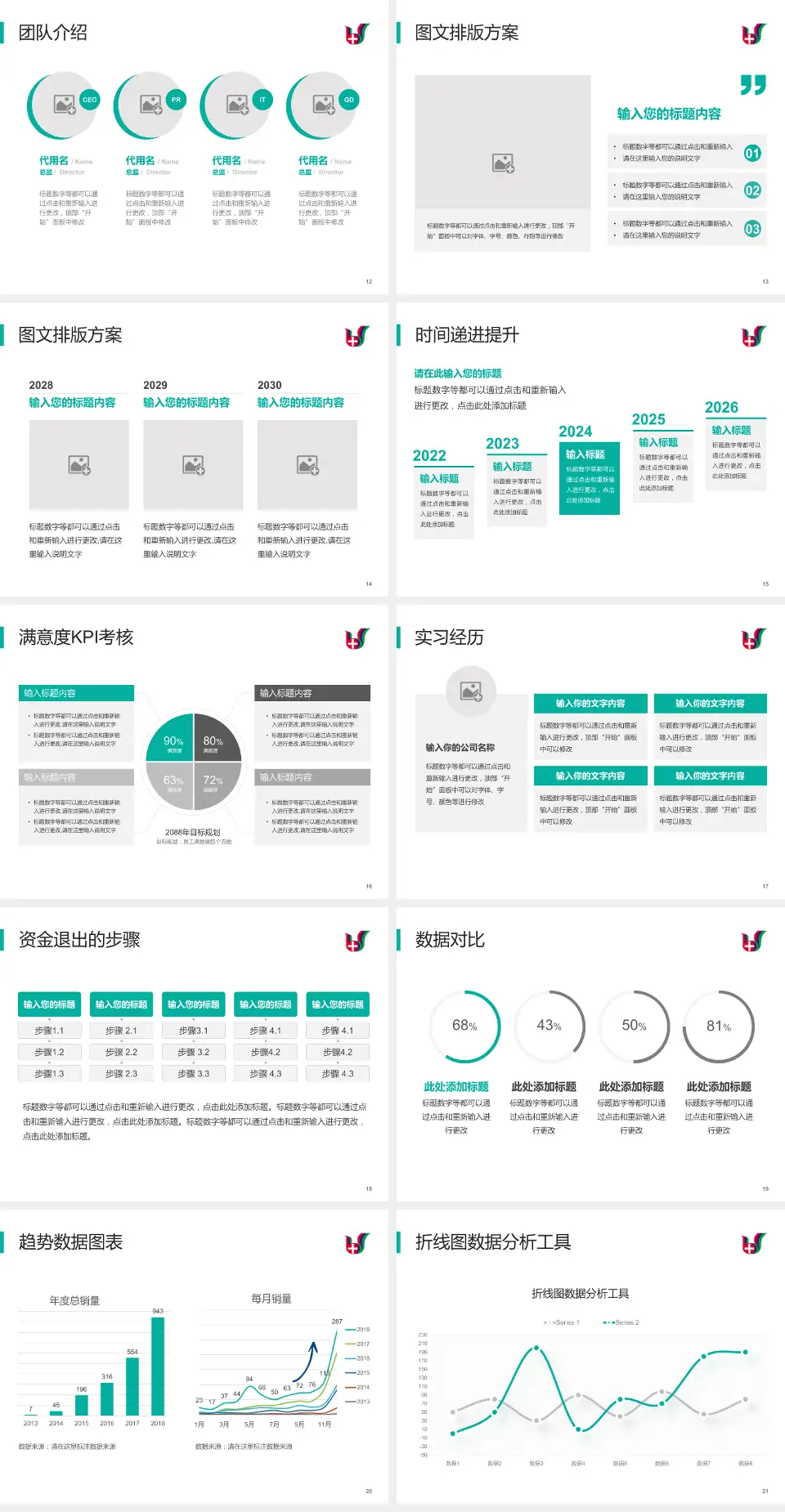 佛山市顺德区第一人民医院培训与教育PPT模板4:3格式幻灯片预览图3