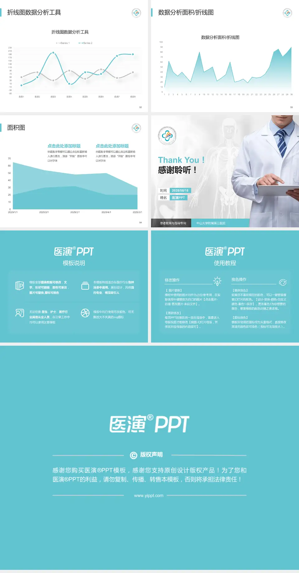 中山大学附属第三医院患者教育与指导PPT模板4:3格式幻灯片预览图7