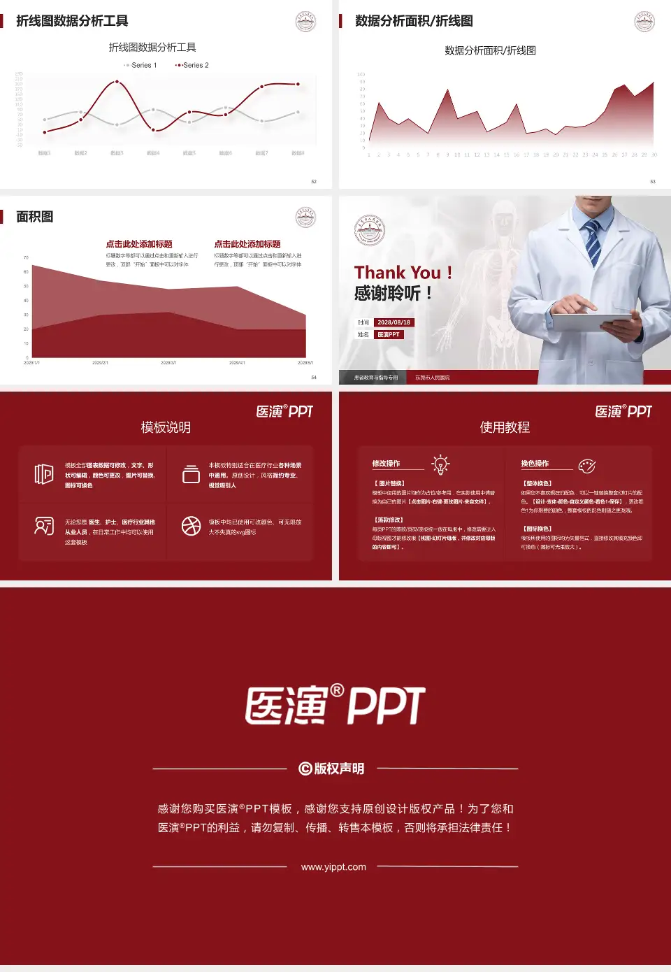 东莞市人民医院患者教育与指导PPT模板16:9格式幻灯片预览图7