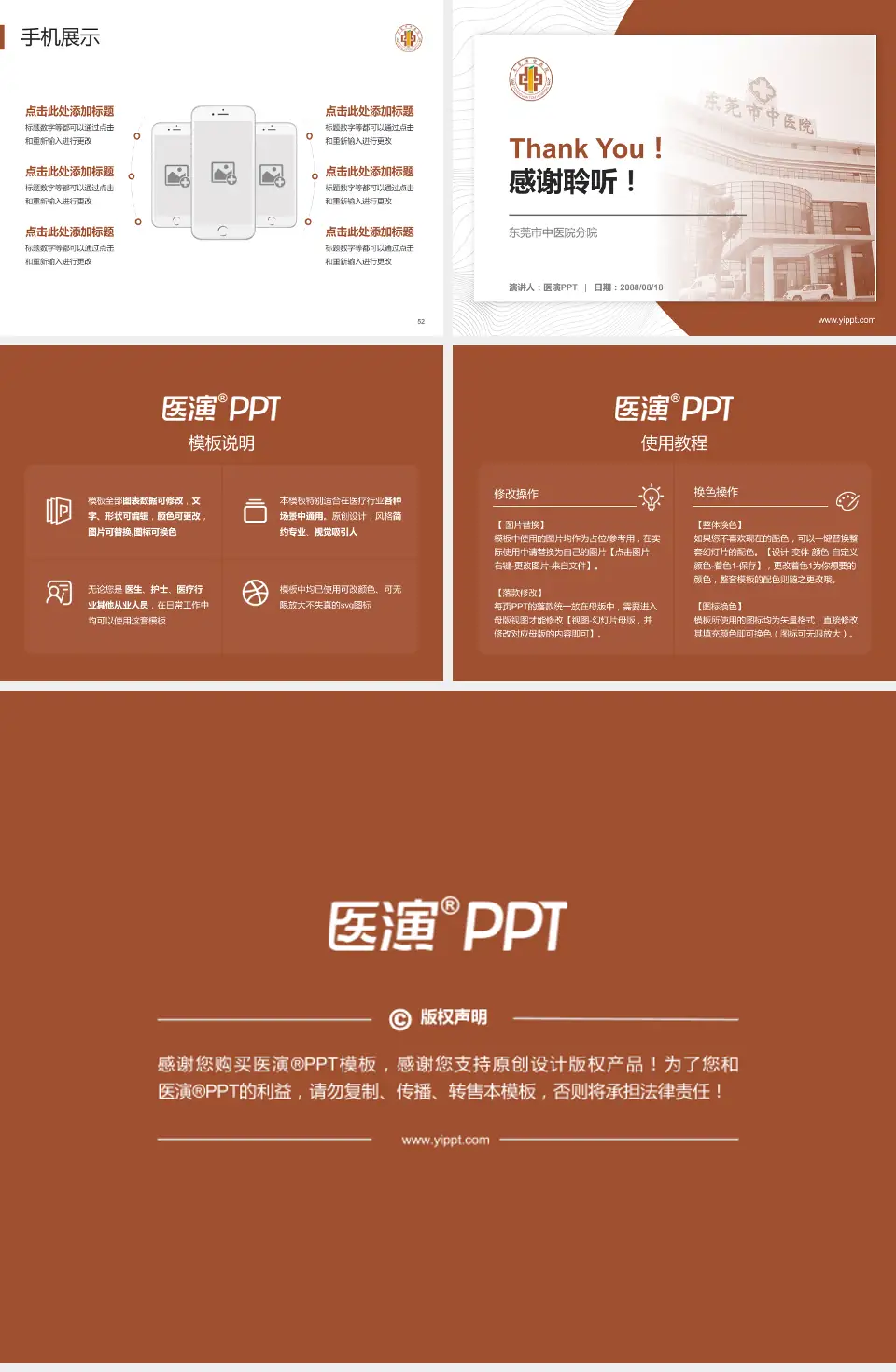 东莞市中医院分院医院管理报告PPT模板4:3格式幻灯片预览图7