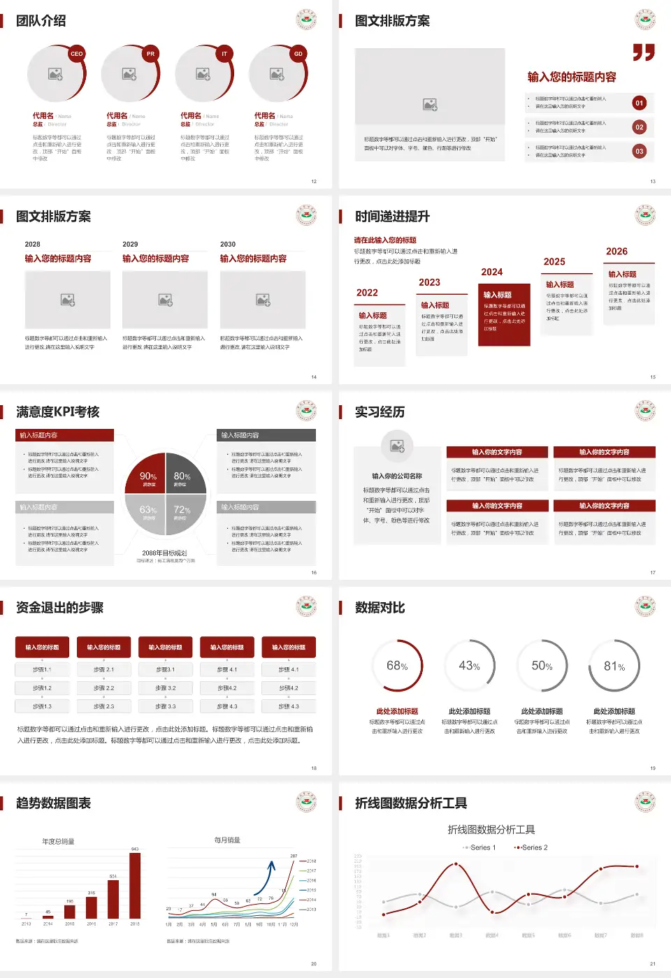 中山市中医院培训与教育PPT模板16:9格式幻灯片预览图3