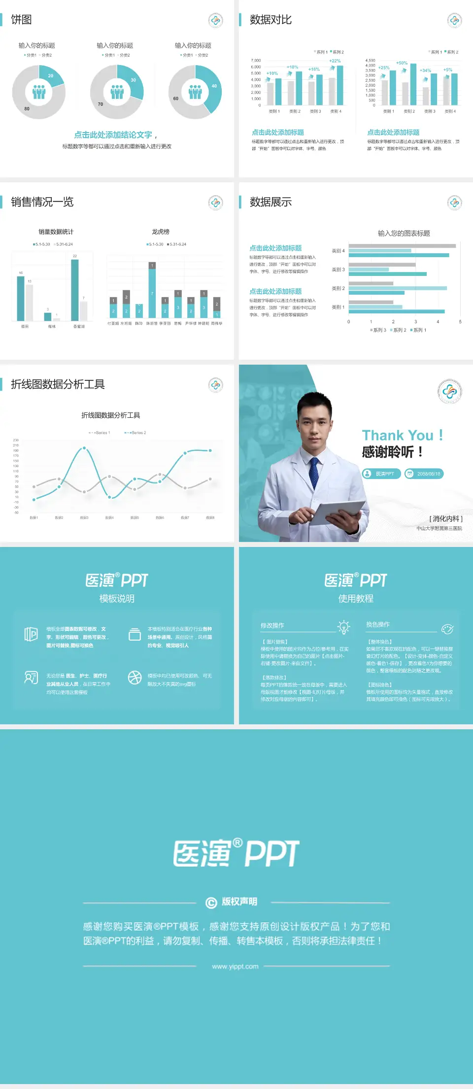 中山大学附属第三医院病例分享与讨论PPT模板4:3格式幻灯片预览图4