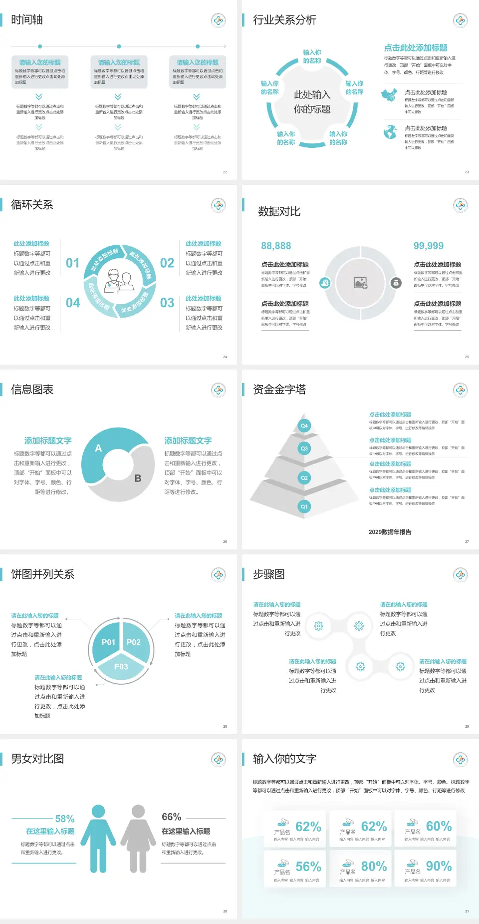 中山大学附属第三医院医院管理报告PPT模板4:3格式幻灯片预览图4