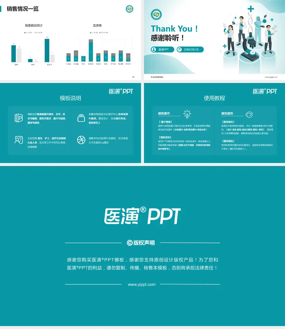 中山市博爱医院品管圈PDCA演示专用PPT模板16:9格式幻灯片预览图7