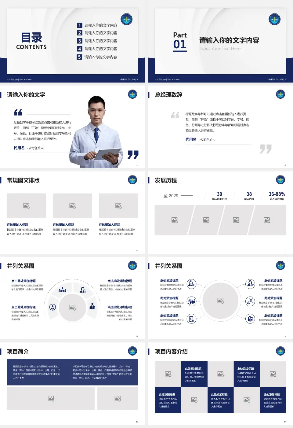 中国医学科学院肿瘤医院深圳医院医院管理报告PPT模板16:9格式幻灯片预览图2
