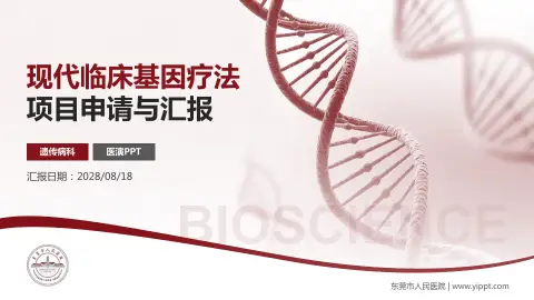 东莞市人民医院项目申请与汇报PPT模板