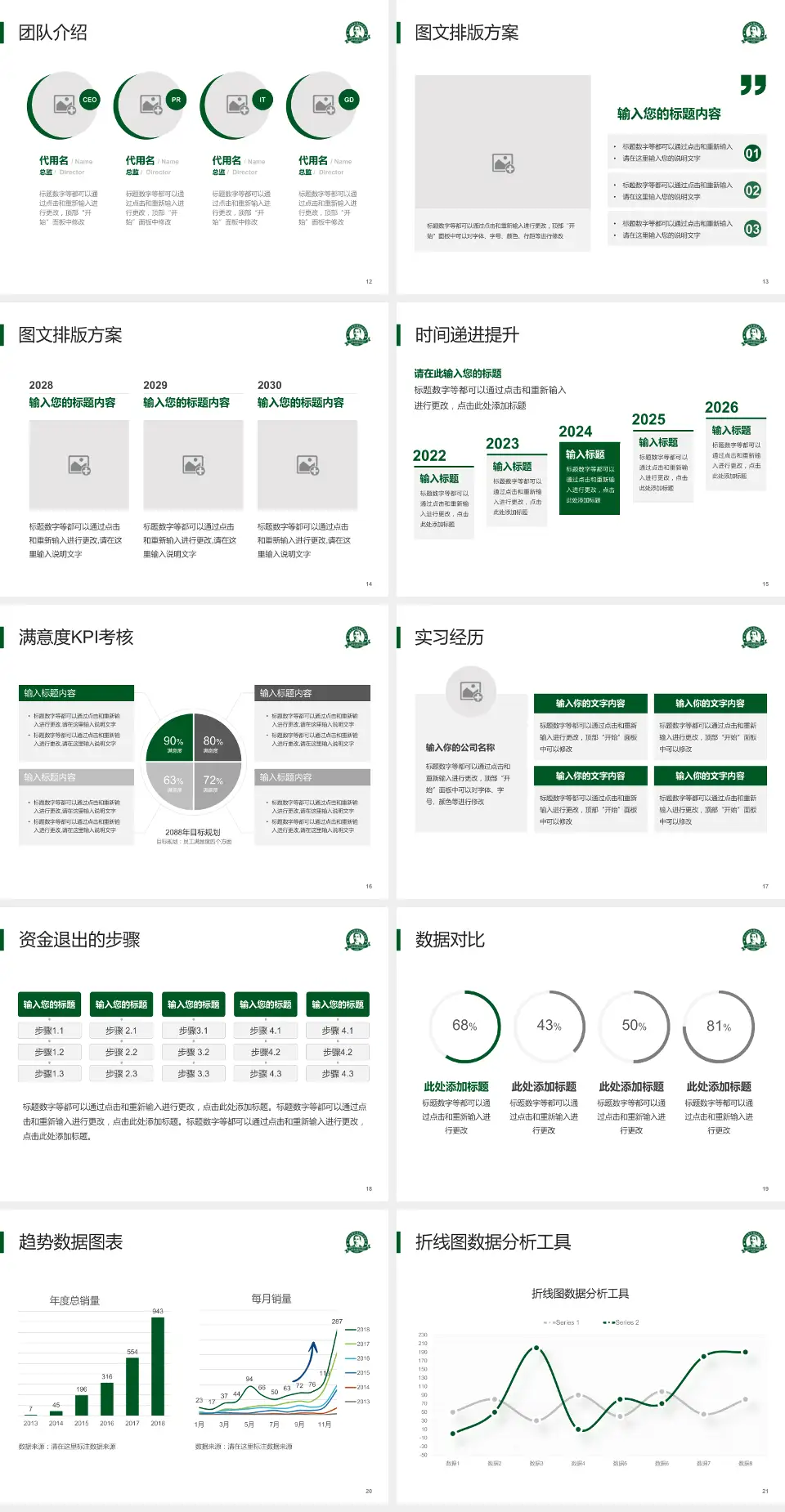 中山大学孙逸仙纪念医院培训与教育PPT模板4:3格式幻灯片预览图3