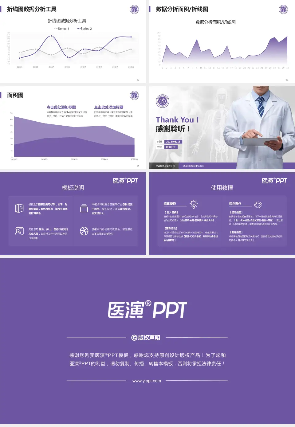 佛山市禅城区中心医院患者教育与指导PPT模板16:9格式幻灯片预览图7