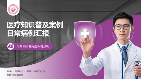 东莞市妇幼保健院医疗知识普及PPT模板