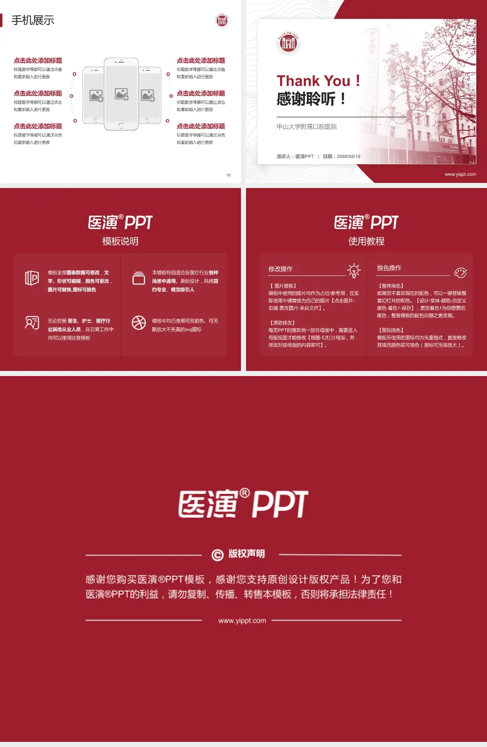 中山大学附属口腔医院医院管理报告PPT模板4:3格式幻灯片预览图7