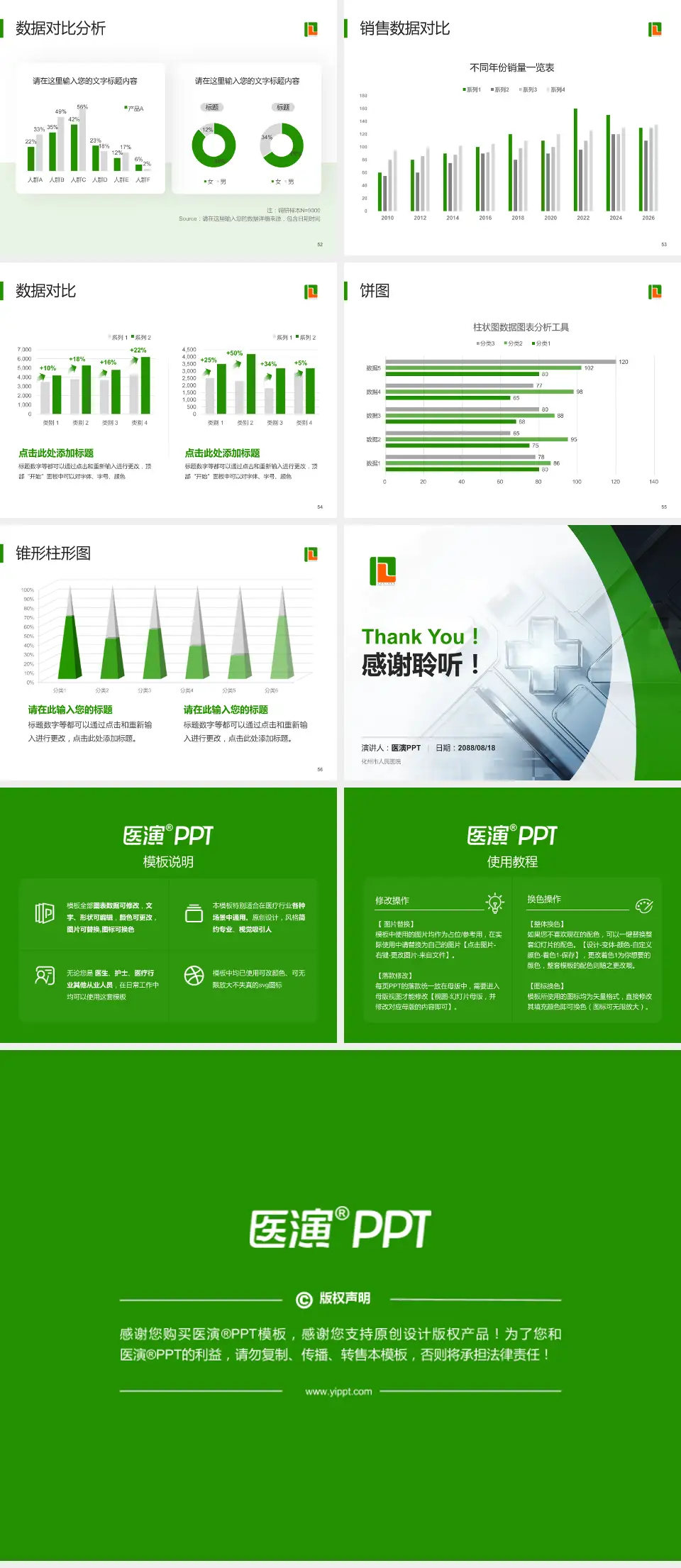 化州市人民医院医疗行业比赛专用PPT模板4:3格式幻灯片预览图7