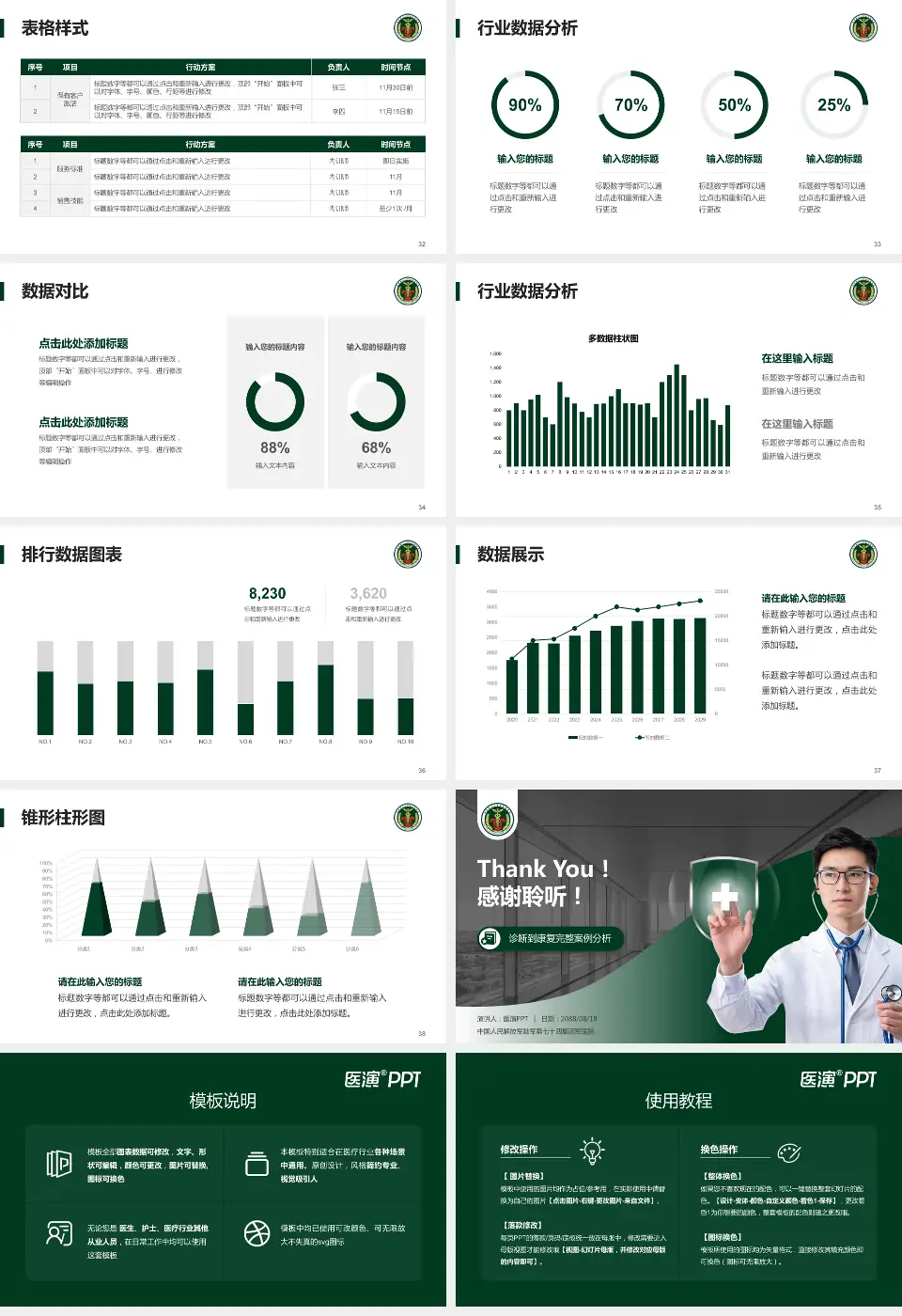 中国人民解放军陆军第七十四集团军医院医疗知识普及PPT模板16:9格式幻灯片预览图5