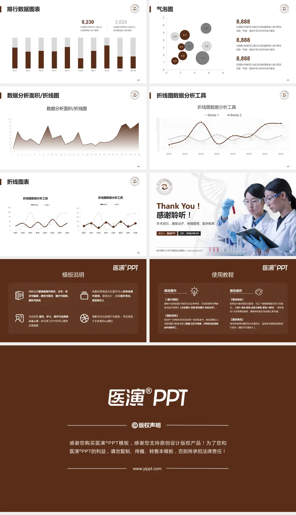 南方医科大学中西医结合医院科研成果展示PPT模板16:9格式幻灯片预览图6