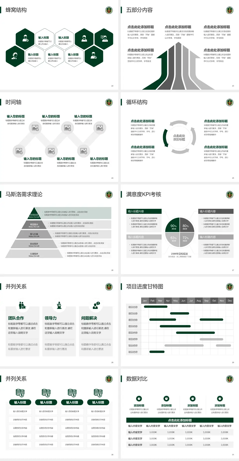 中国人民解放军陆军第七十四集团军医院医疗知识普及PPT模板4:3格式幻灯片预览图4