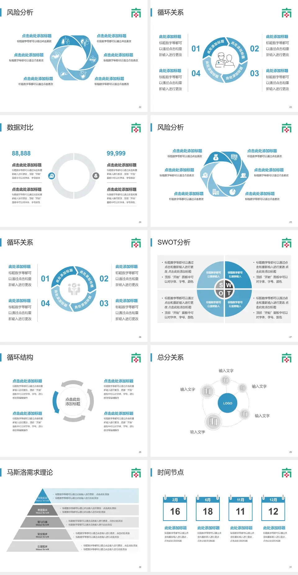 佛山市南海区人民医院科研成果展示PPT模板4:3格式幻灯片预览图4