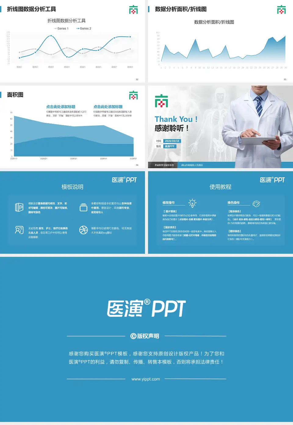 佛山市南海区人民医院患者教育与指导PPT模板16:9格式幻灯片预览图7