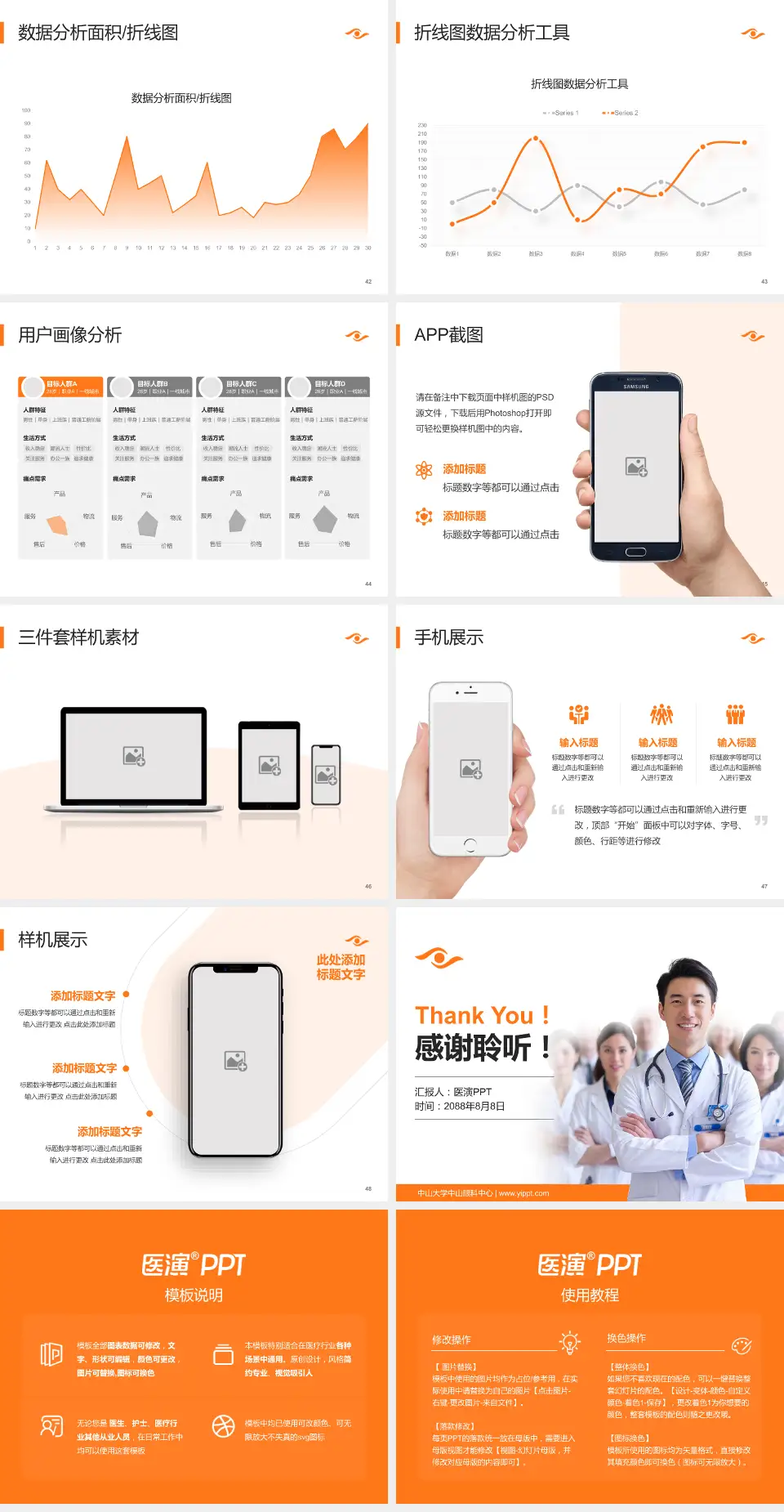 中山大学中山眼科中心科室介绍与推广PPT模板4:3格式幻灯片预览图6