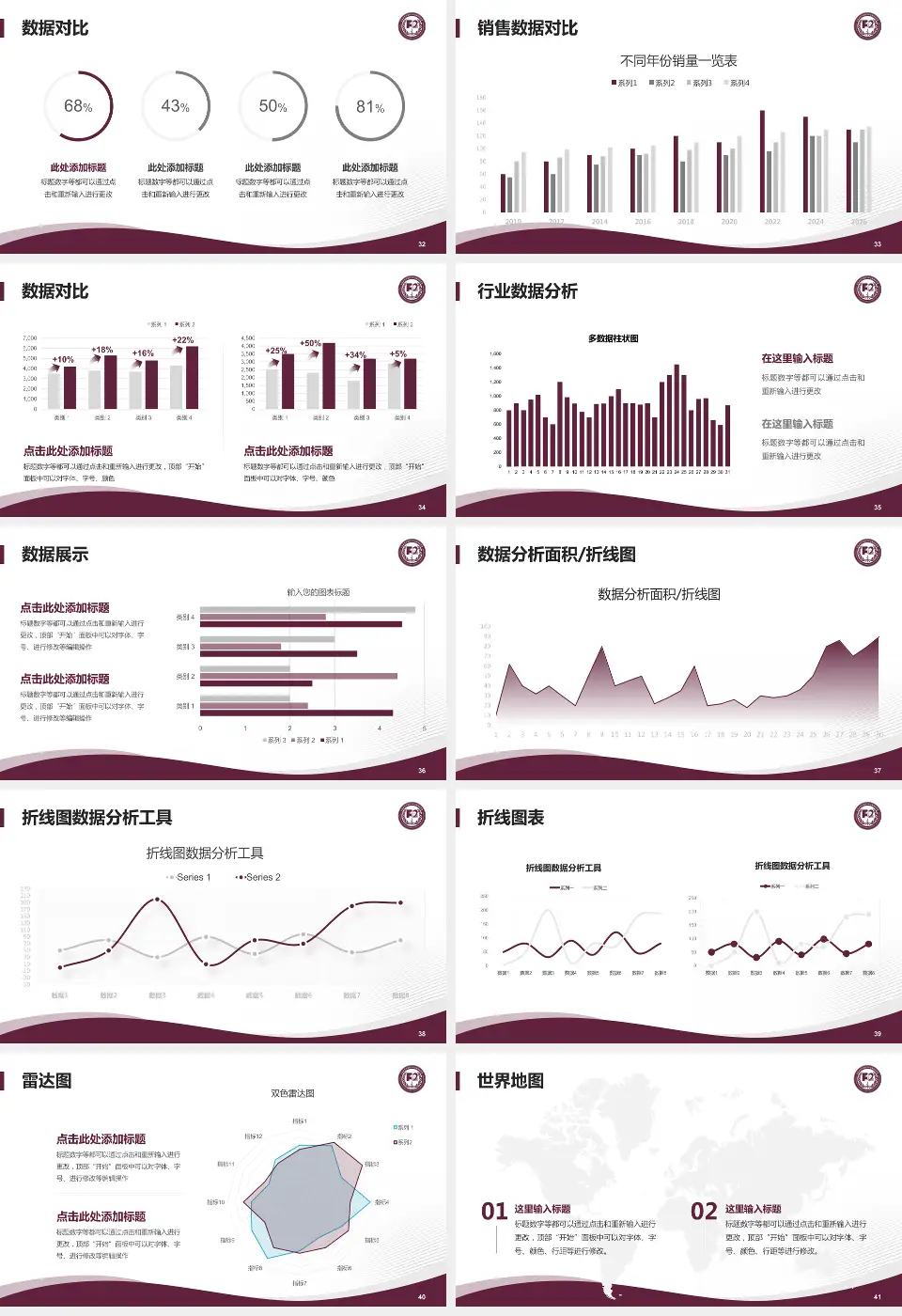 中国医学科学院阜外医院深圳医院会议与研讨会PPT模板16:9格式幻灯片预览图5