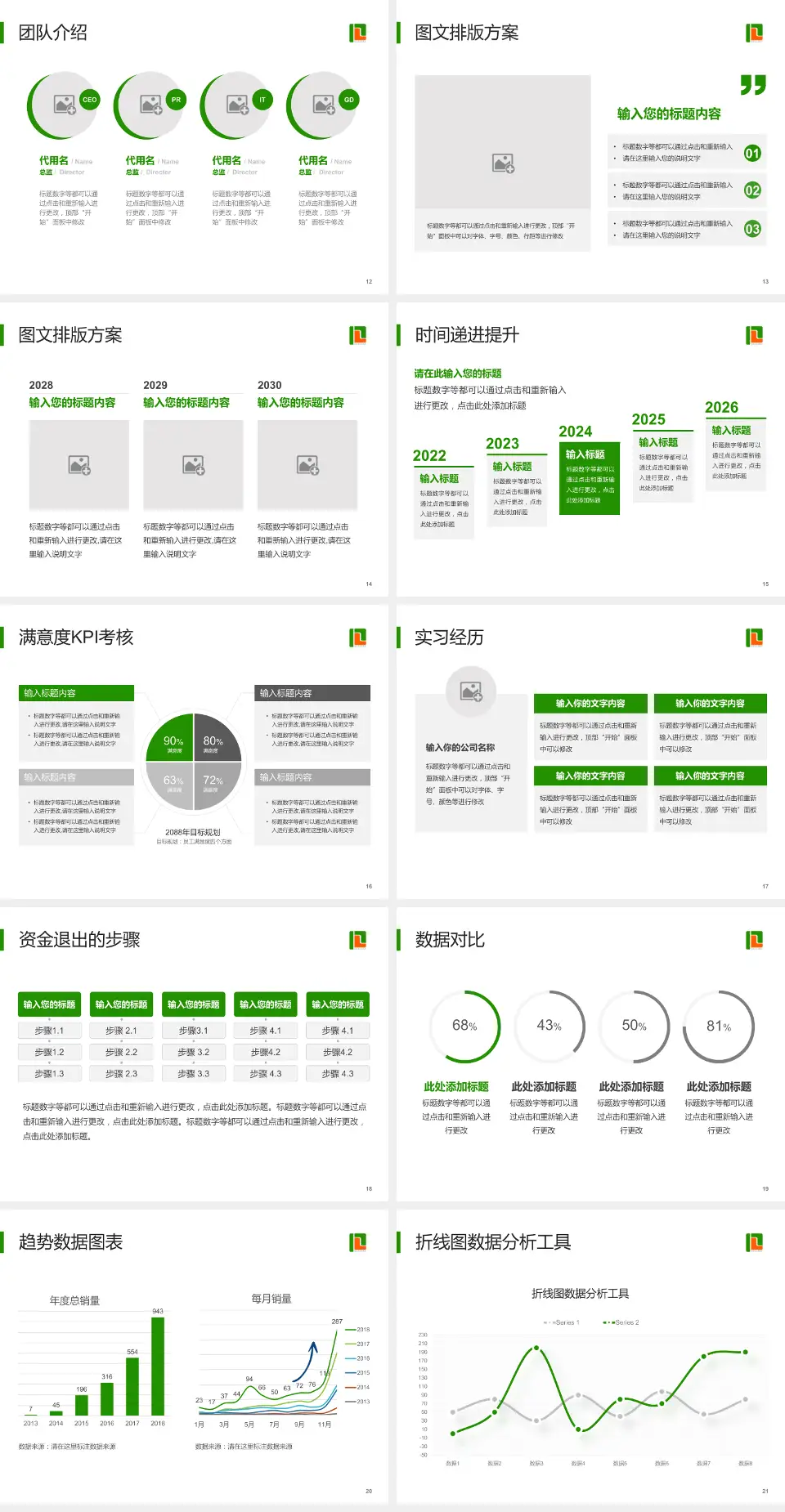 化州市人民医院培训与教育PPT模板4:3格式幻灯片预览图3