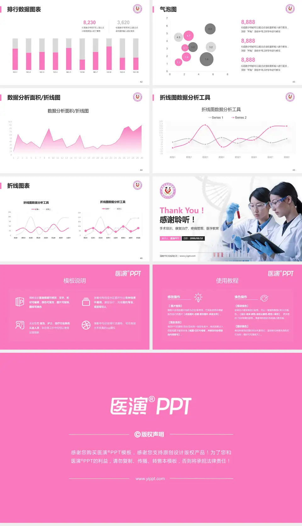 渭南市妇幼保健院科研成果展示PPT模板16:9格式幻灯片预览图6