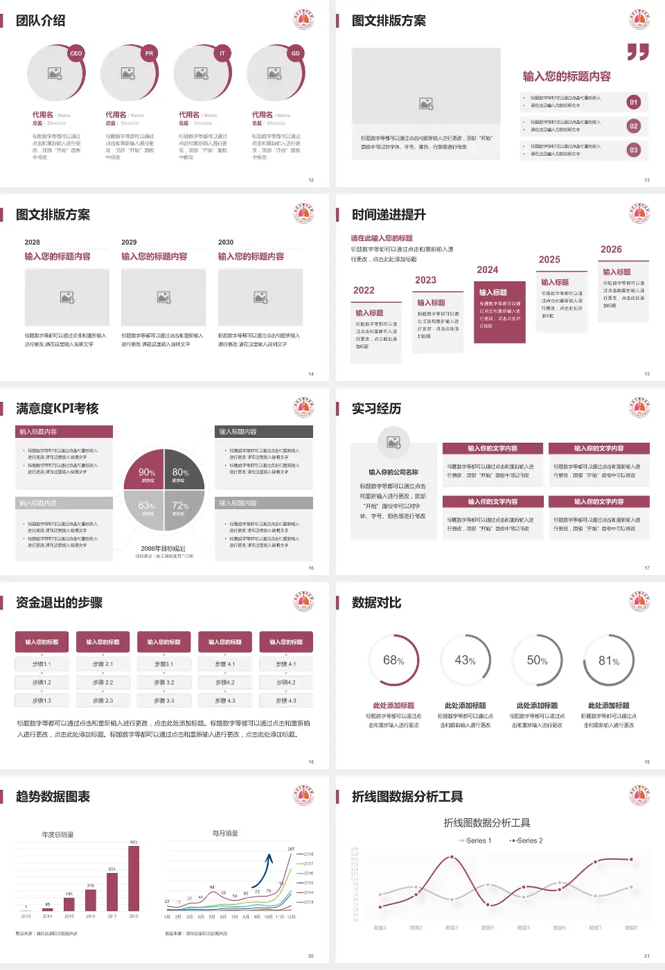 西安市胸科医院培训与教育PPT模板16:9格式幻灯片预览图3
