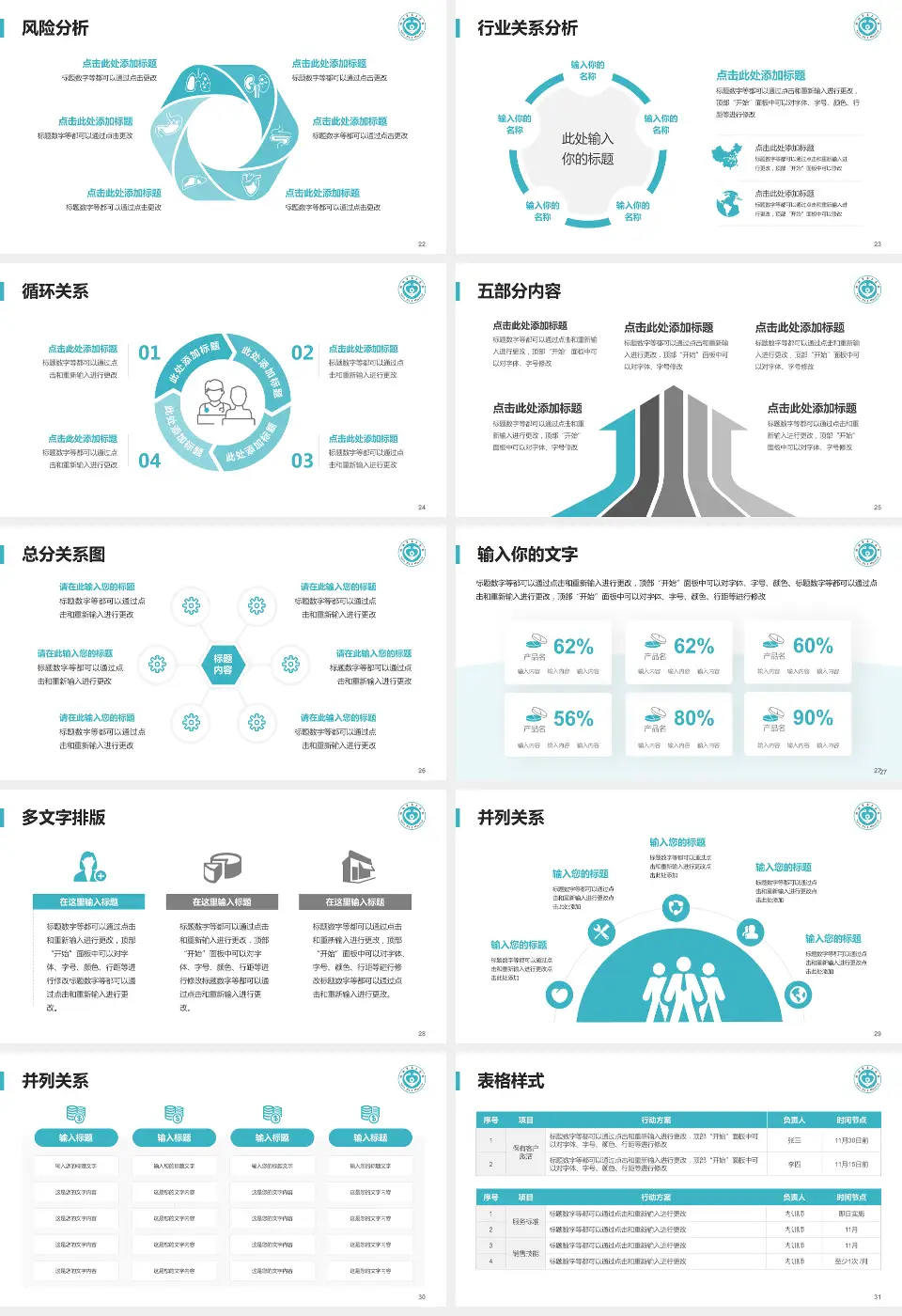 榆林市第二医院科室介绍与推广PPT模板16:9格式幻灯片预览图4