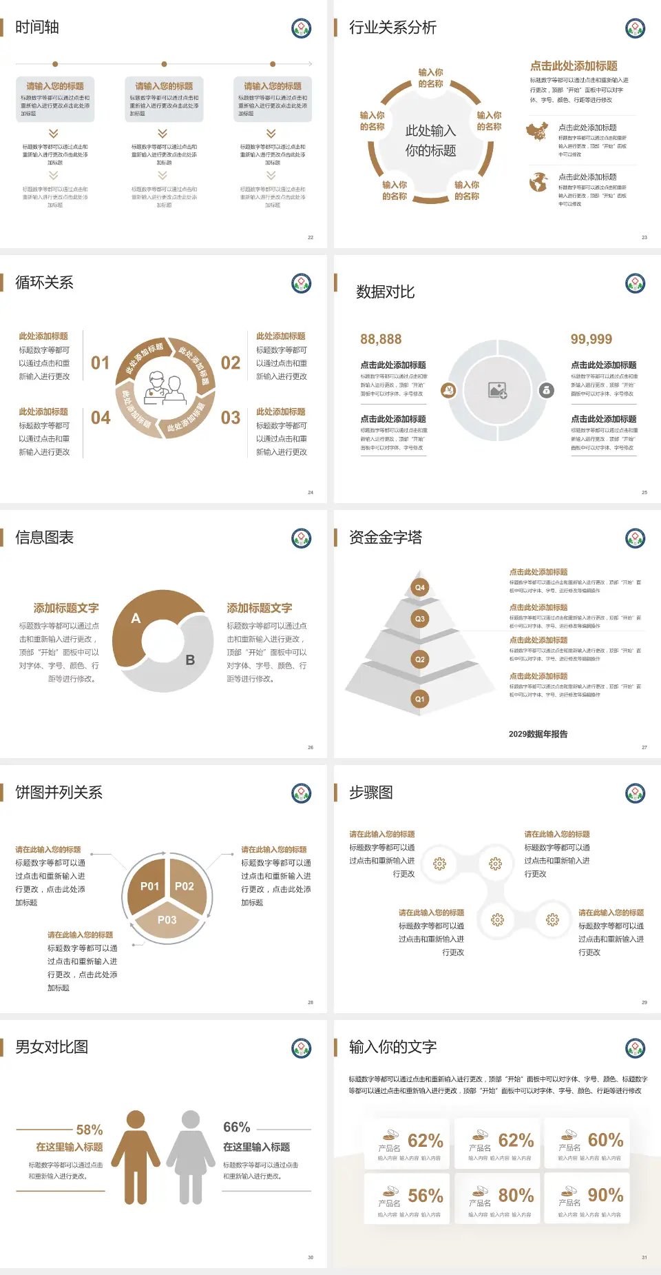 陕西中医药大学第二附属医院秦都院区医院管理报告PPT模板4:3格式幻灯片预览图4