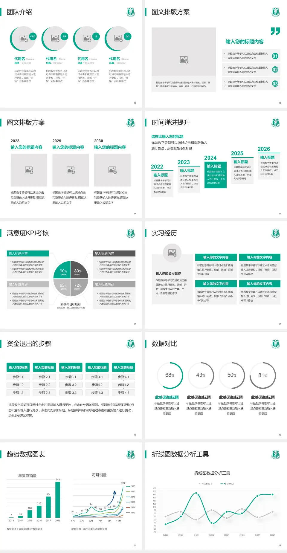 空军军医大学西京医院培训与教育PPT模板4:3格式幻灯片预览图3