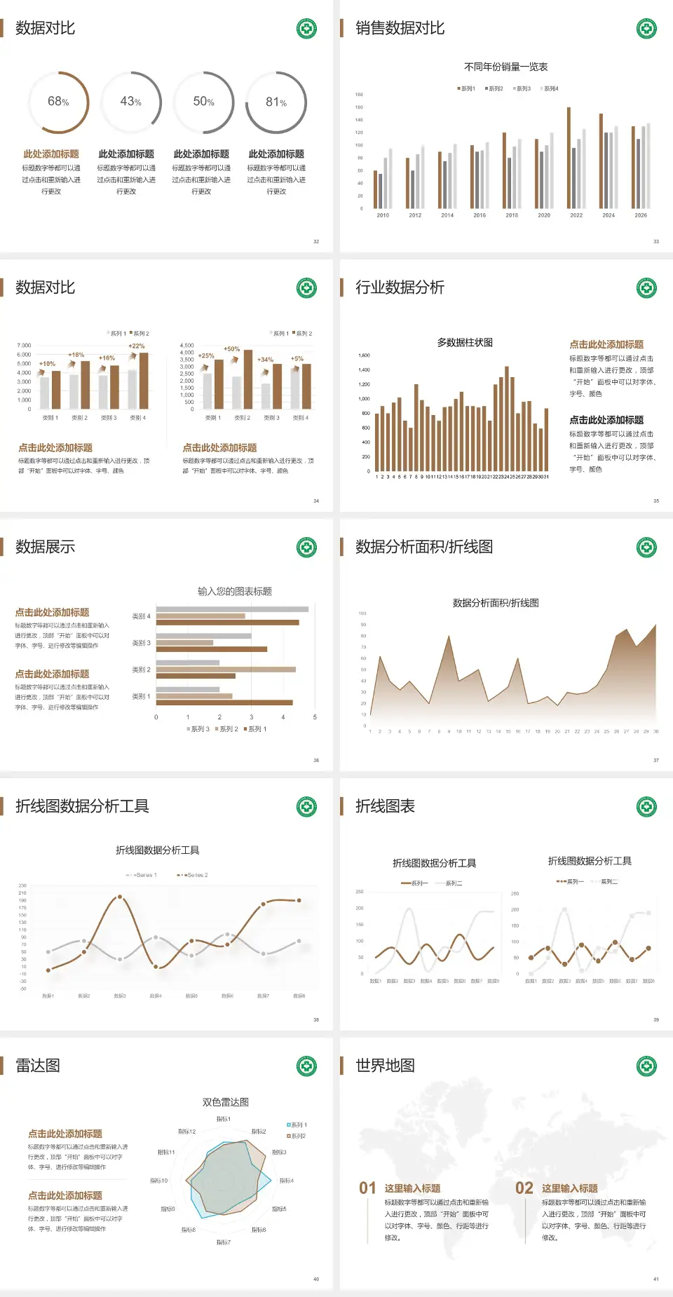 陕西省中医医院会议与研讨会PPT模板4:3格式幻灯片预览图5