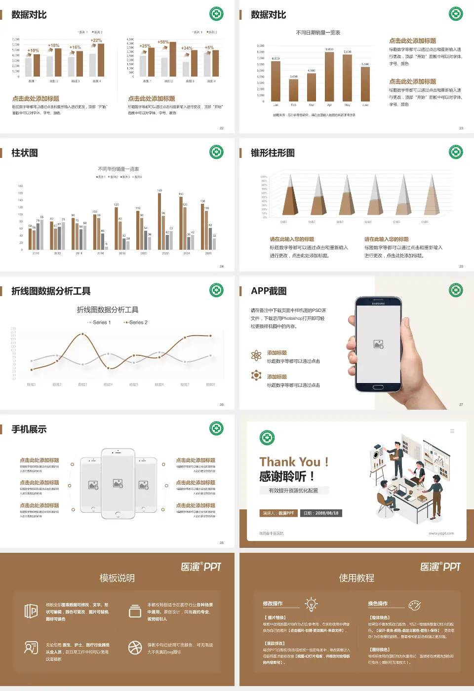 陕西省中医医院财务与预算报告PPT模板16:9格式幻灯片预览图4