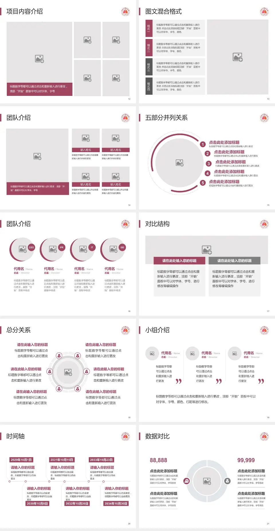 西安市胸科医院医疗知识普及PPT模板4:3格式幻灯片预览图3