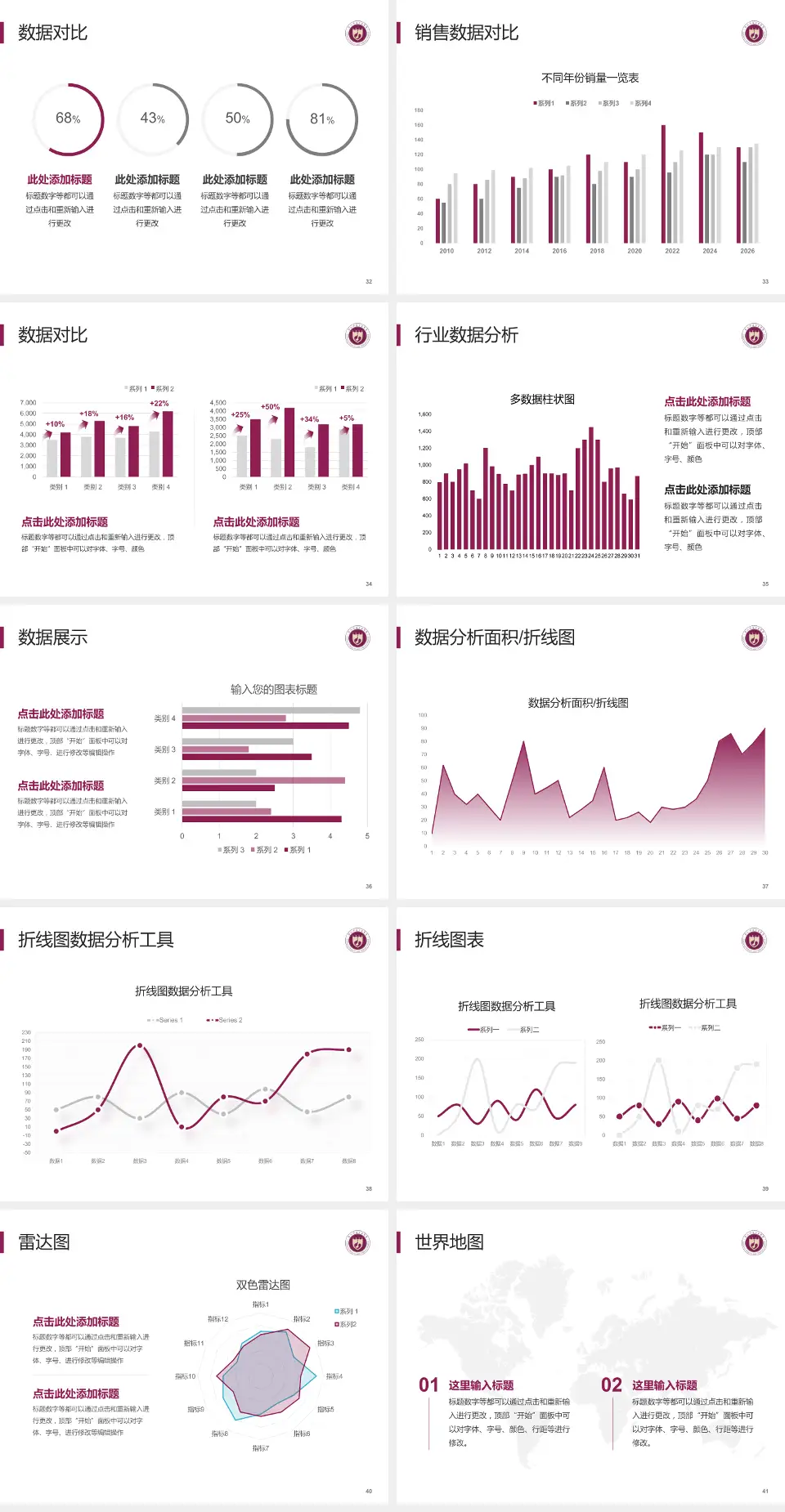 西北妇女儿童医院会议与研讨会PPT模板4:3格式幻灯片预览图5