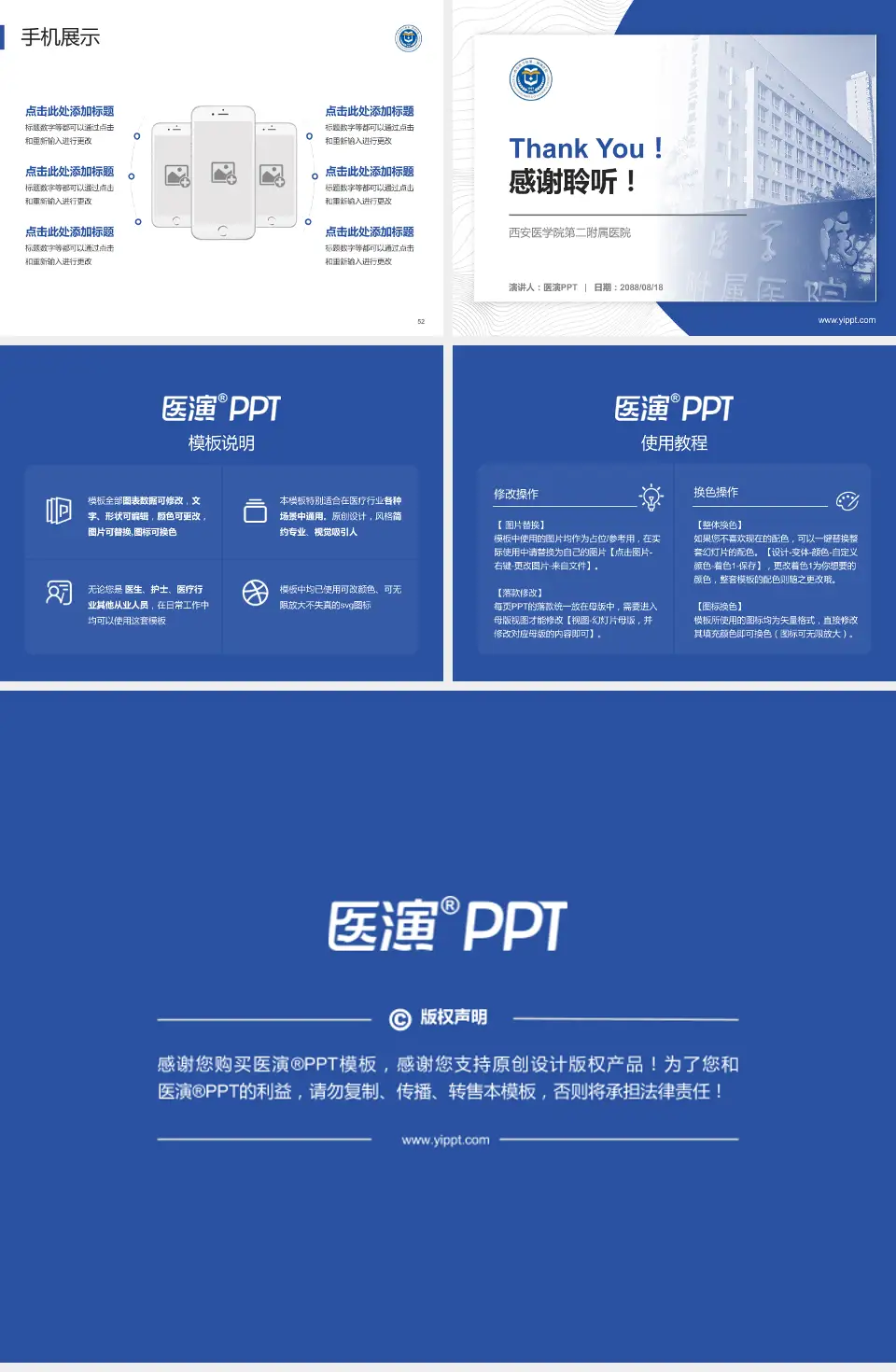 西安医学院第二附属医院医院管理报告PPT模板4:3格式幻灯片预览图7