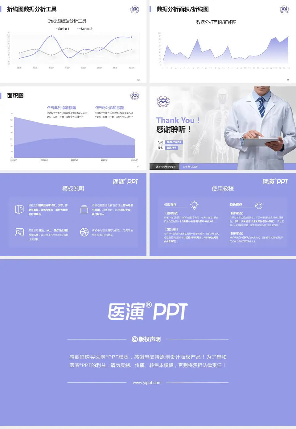 西安市人民医院患者教育与指导PPT模板16:9格式幻灯片预览图7