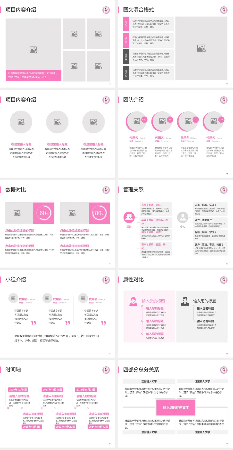 渭南市妇幼保健院科室介绍与推广PPT模板4:3格式幻灯片预览图3