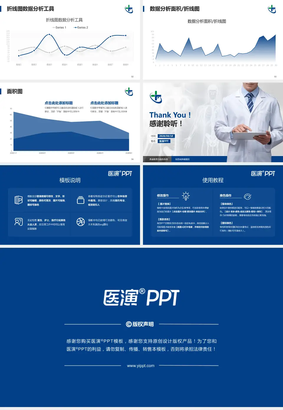 陕西省肿瘤医院患者教育与指导PPT模板16:9格式幻灯片预览图7