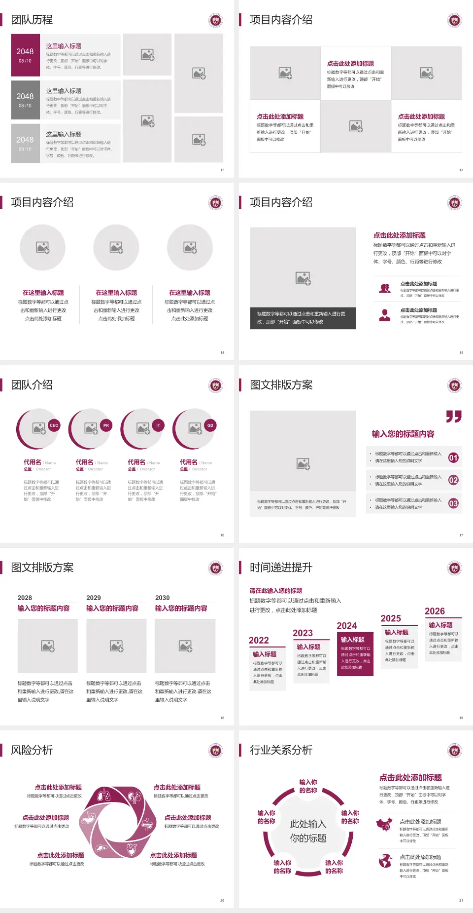 西北妇女儿童医院个人求职应聘简历PPT模板4:3格式幻灯片预览图3