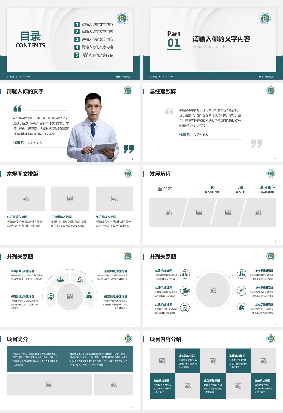 西安医学院附属宝鸡医院医院管理报告PPT模板16:9格式幻灯片预览图2